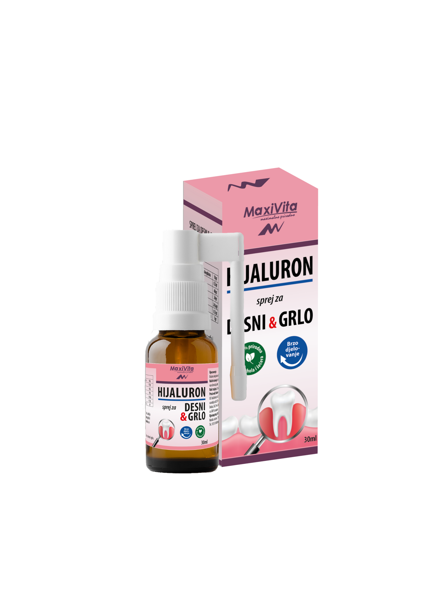 Hijaluron sprej za desni i grlo