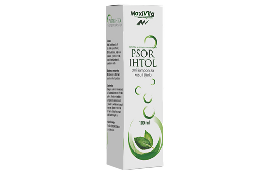 Psorihtol šampon - crni šampon za kosu i tijelo