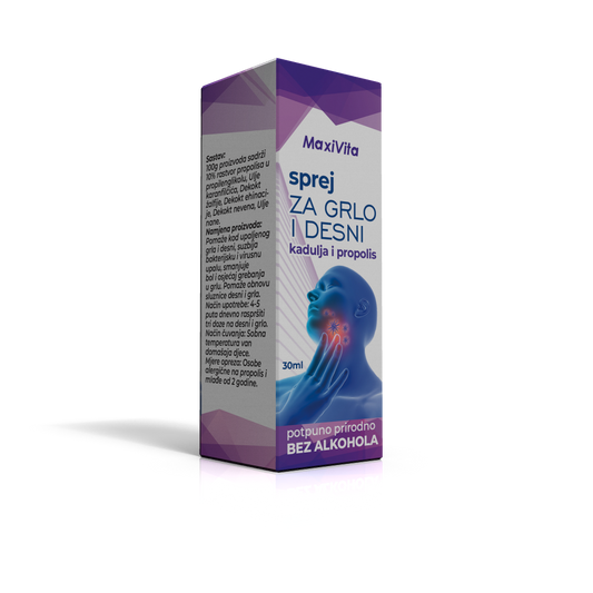 sprej za grlo i desne kadulja propolis