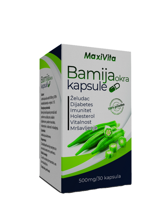 Bamija okra kapsule za želučane probleme maxivita