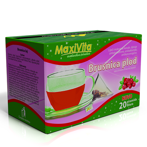 brusnica plod caj piramida filter maxivita