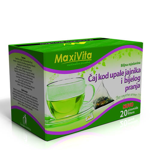 caj kod upale jajnika i bijelog pranja maxivita