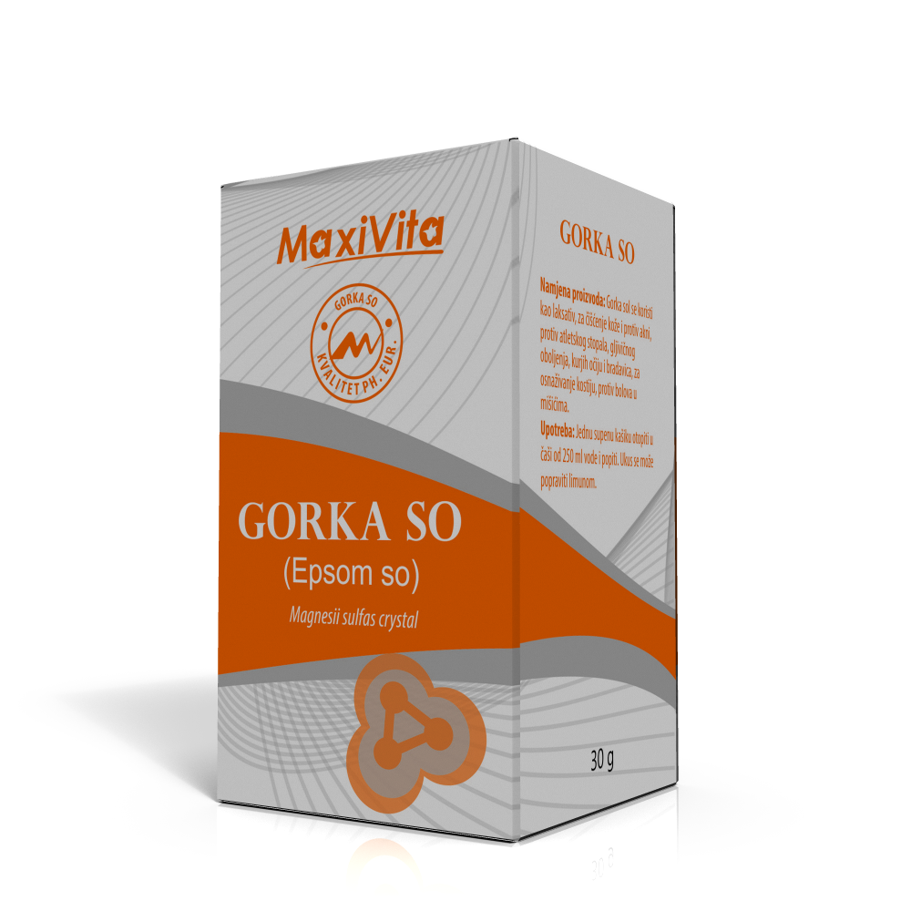 Gorka so - magnezijum sulfat, epsom