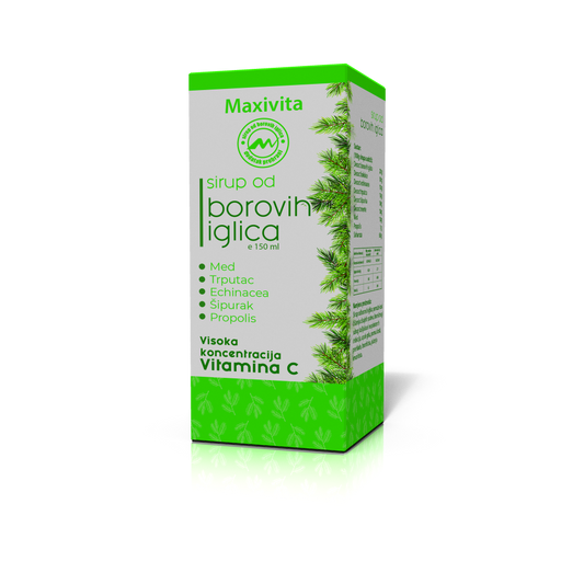 sirup od borovih iglica za grlo