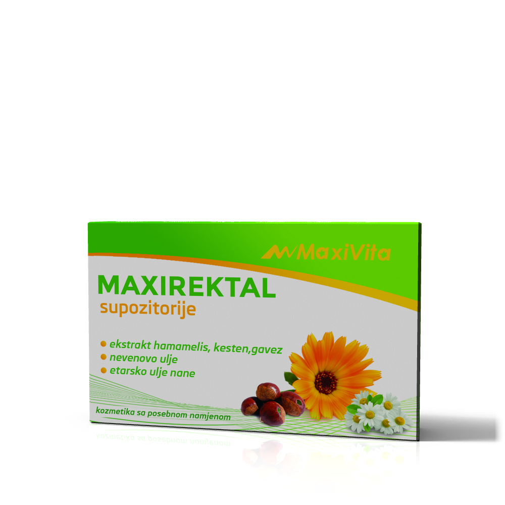 Maxirektal čepići za hemoroide 