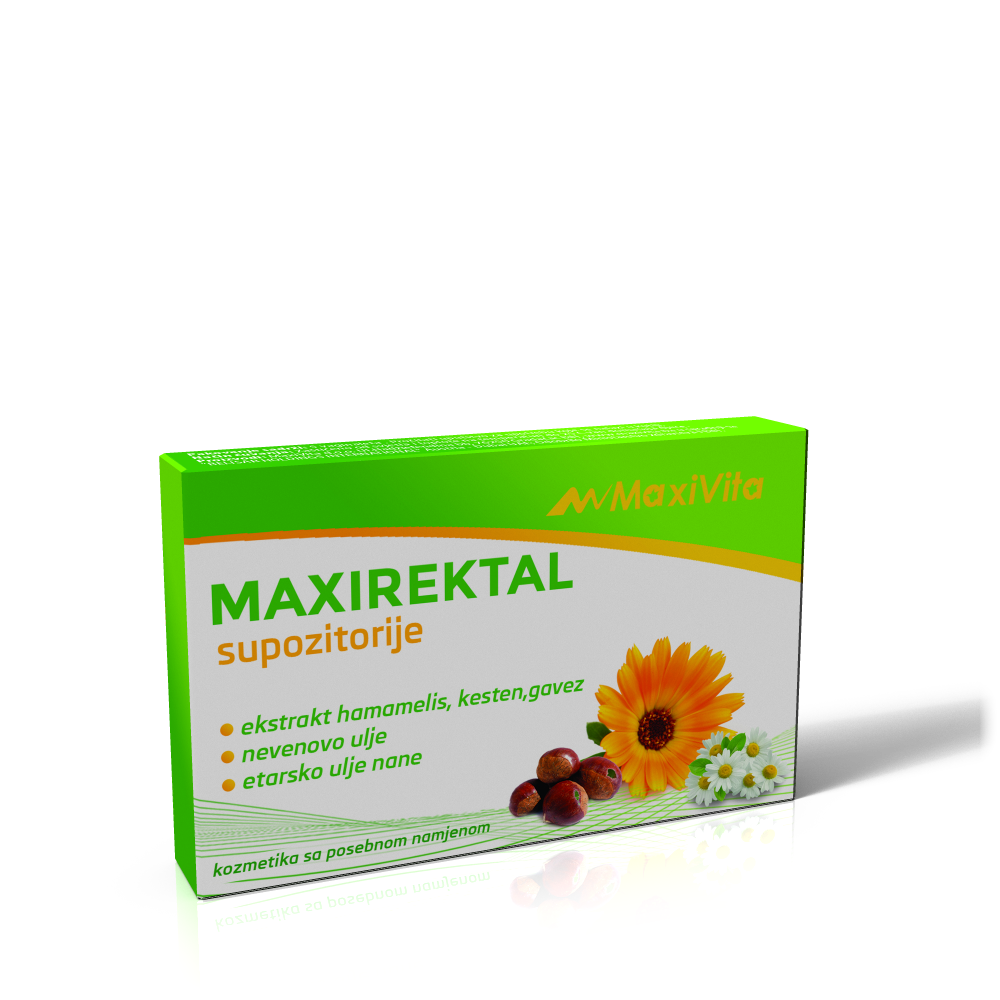 Maxirektal čepići za hemoroide