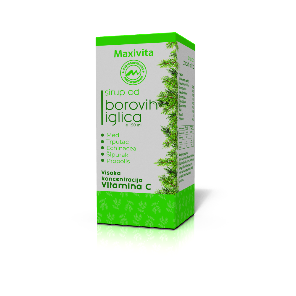 sirup od borovih iglica za grlo